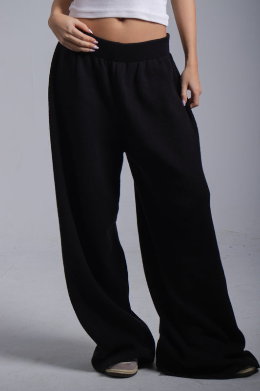 Black Knitted Pants